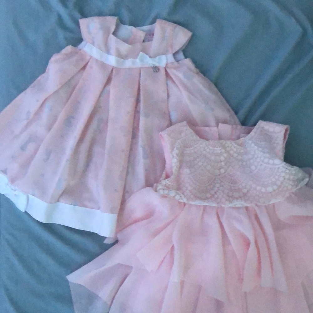 light pink infant dresses
